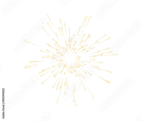 sparkler on white background