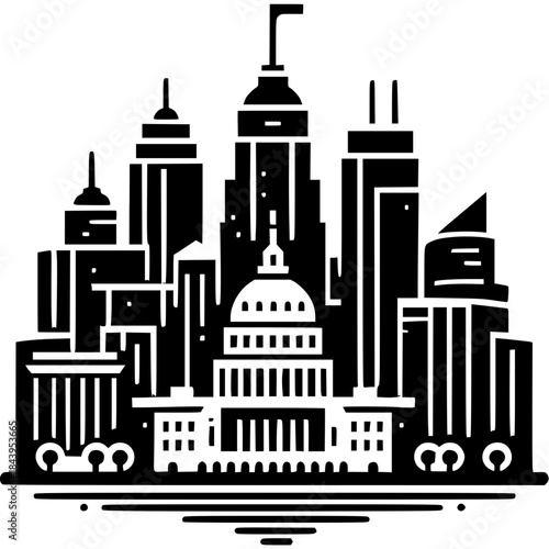 Washington DC Icon Vector