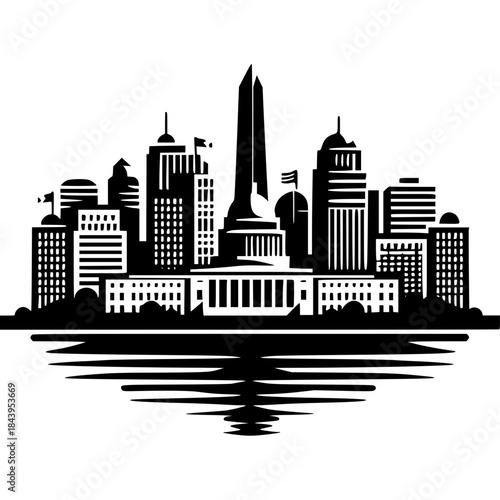 Washington DC Icon Vector