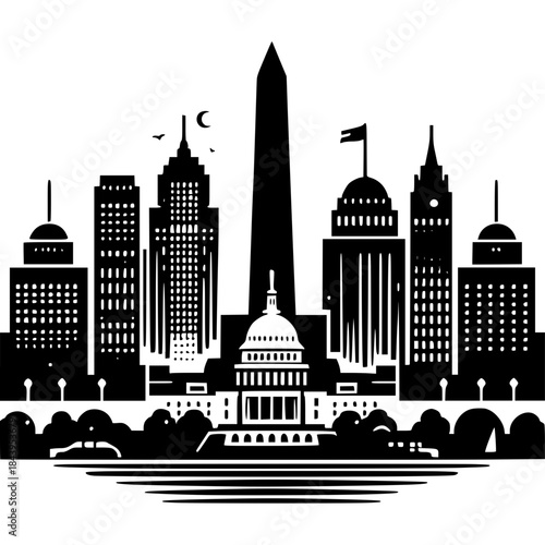 Washington DC Icon Vector