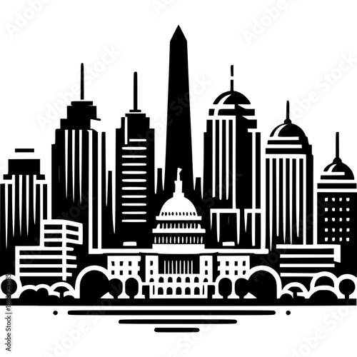 Washington DC Icon Vector