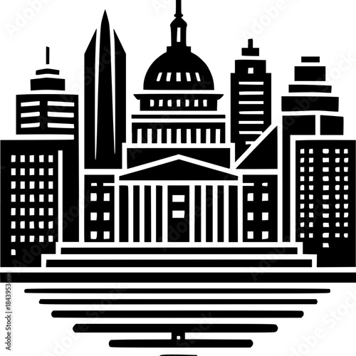 Washington DC Icon Vector