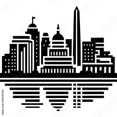 Washington DC Icon Vector