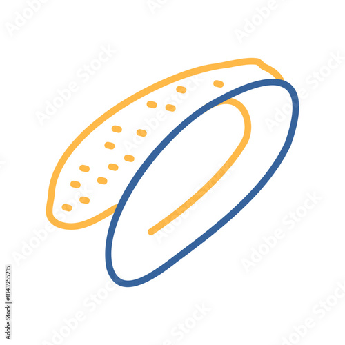 Raw Duck Breast Fillet Flat Icon