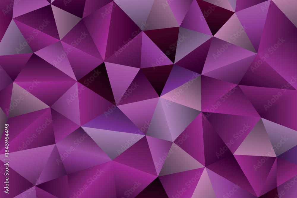 Obraz premium Polygonal rainbow mosaic background. Abstract low poly vector illustration. Triangular pattern in halftone style. Template geometric business design with triangle for poster, banner, card, flyer.