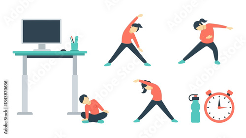 Workplace fitness routine: office desk exercises for health and wellness