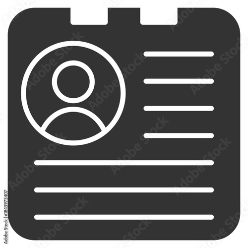 Bio Glyph Icon Vector Illustration