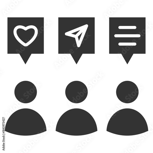 Audience Glyph Icon Vector Illustration