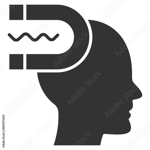 Influence Glyph Icon Vector Illustration