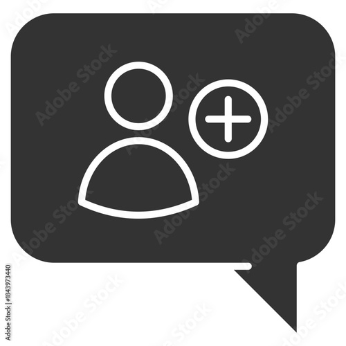 Follower Glyph Icon Vector Illustration