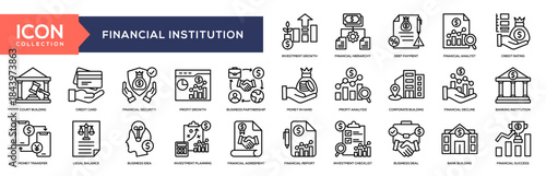 Financial Institution Collection for Global Business Presentation