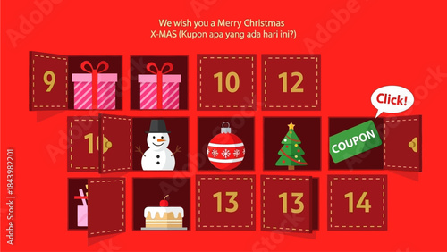 Exciting holiday season promotion banner highlighting attractive special offers and up to thirty percent savings for festive shopping