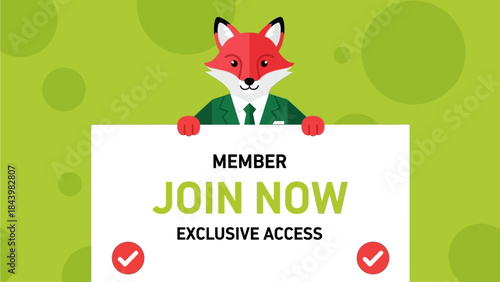 Become a Member and Unlock Exclusive Access with Our Friendly Fox Mascot