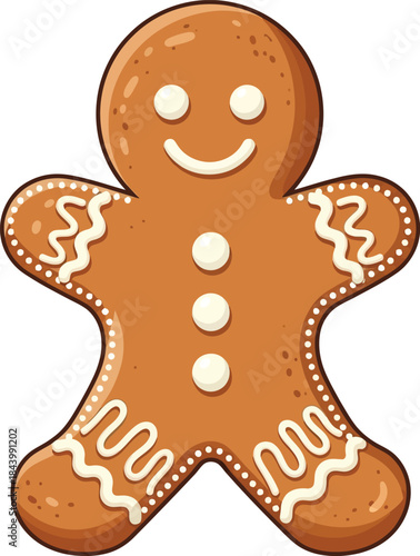 gingerbread man isolated