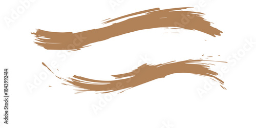 Abstract golden paint smear collection