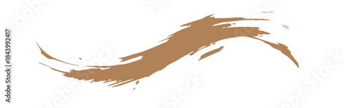 Abstract golden paint smear collection