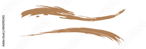 Abstract golden paint smear collection