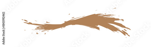 Abstract golden paint smear collection