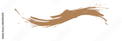 Abstract golden paint smear collection