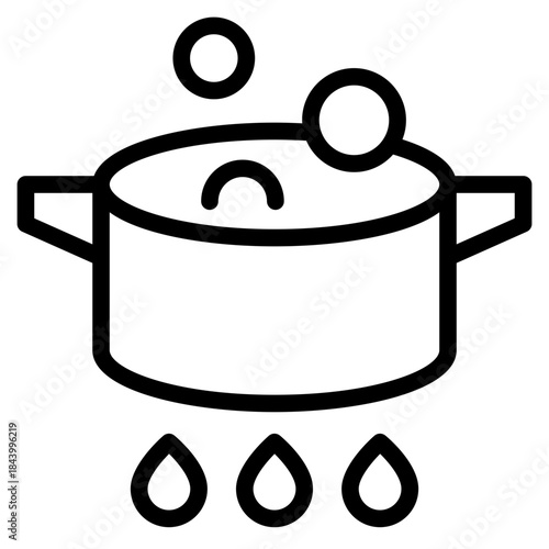 Pan on fire icon