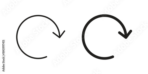Arrows repeat icon design element, vector illustration. Editable vector collections.