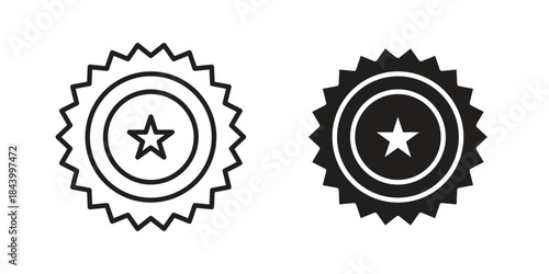 Badge icon design element, vector illustration. Editable vector collections.