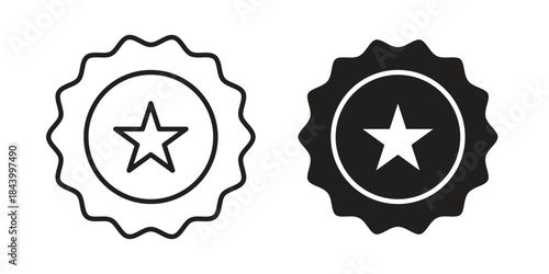 Badge icon design element, vector illustration. Editable vector collections.