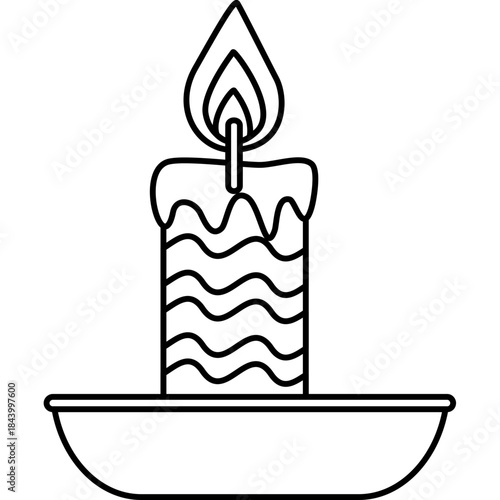 stylish-wax-candle-outline-vector-icon