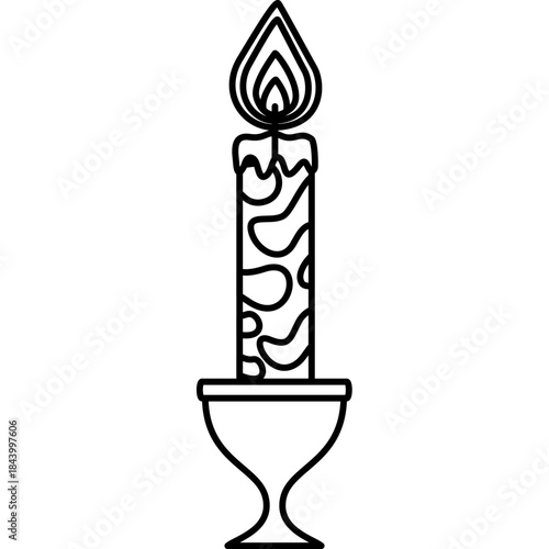 standing-candle-holder-clipart-icon