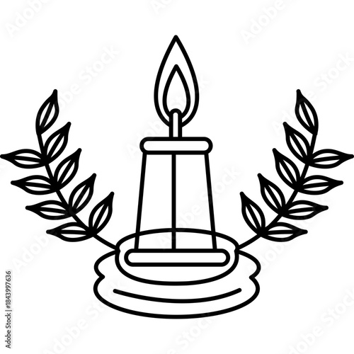 candle-in-jar-minimalist-outline-icon