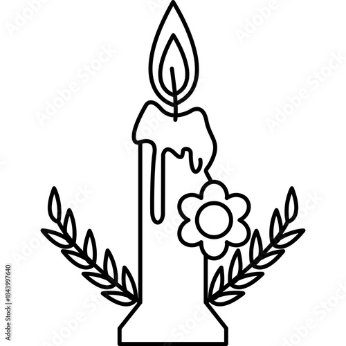 decorative-tall-candle-outline-vector-icon