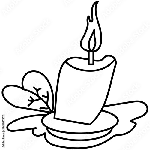 classic-tall-candle-minimal-line-art-icon