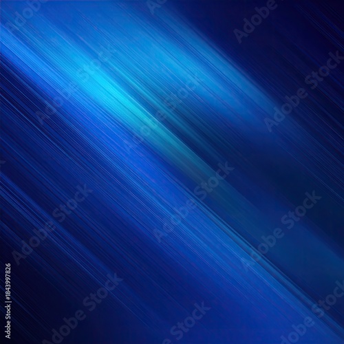Diagonal, vibrant blue lines converge on a dark background