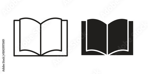 Book icon design element, vector illustration. Editable vector collections.