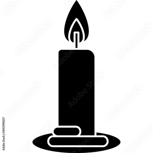 candle-clean-outline-clipart-icon