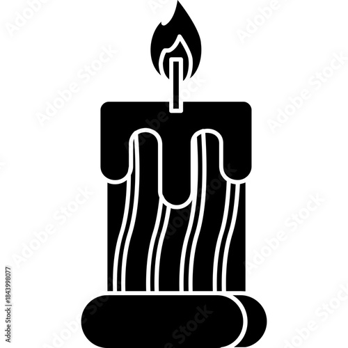 melting-candle-wax-outline-illustration-icon