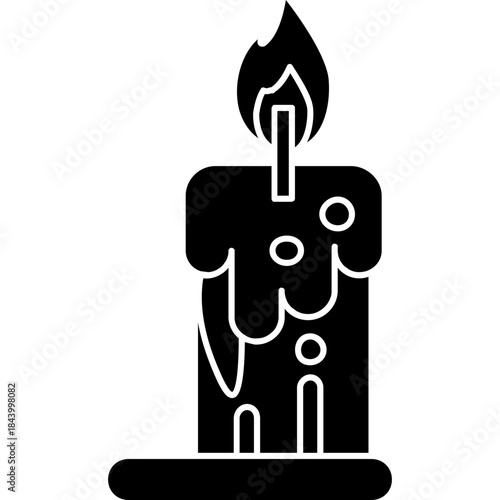 melting-candle-holder-outline-icon