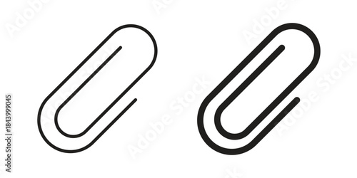 Clip icon design element, vector illustration. Editable vector collections.
