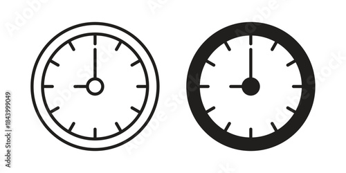 Clock nine icon design element, vector illustration. Editable vector collections.
