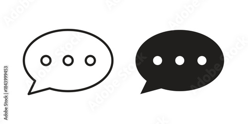 Comment icon design element, vector illustration. Editable vector collections.