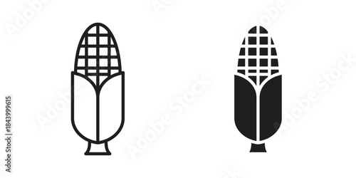 Corn icon design element, vector illustration. Editable vector collections.