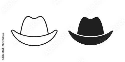 Cowboy icon design element, vector illustration. Editable vector collections.