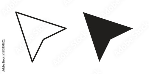 Cursor icon design element, vector illustration. Editable vector collections.