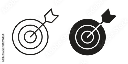 Dart icon design element, vector illustration. Editable vector collections.