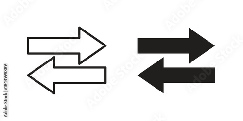 Data transfer icon design element, vector illustration. Editable vector collections.