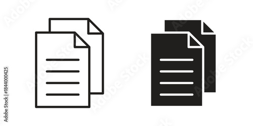 Duplicate icon design element, vector illustration. Editable vector collections.