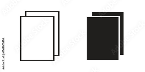 Duplicate icon design element, vector illustration. Editable vector collections.
