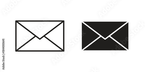 Envelope icon design element, vector illustration. Editable vector collections.