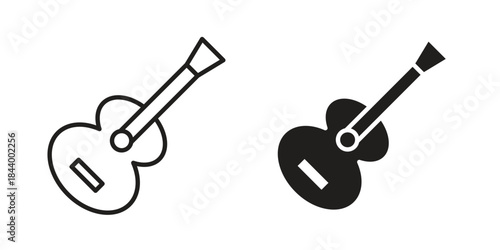 Guitar icon design element, vector illustration. Editable vector collections.