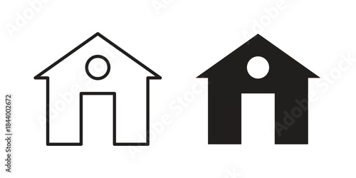 Home icon design element, vector illustration. Editable vector collections.